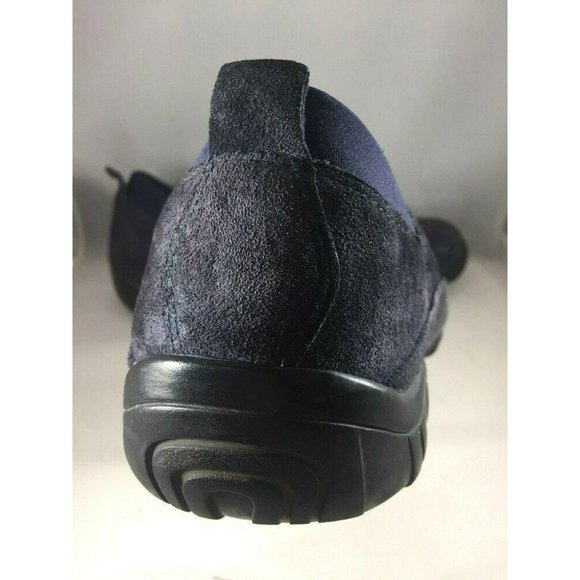 Hush Puppies Womens Shoes HP360 Size 10M Blue Suede Leather Slip On Loafer - Picture 3 of 7